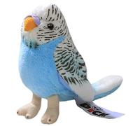 Carl Dick Budgerigar dark blue, 5 inches, 13cm, Plush Toy, Soft Toy 2823005