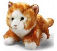 Carl Dick Cat lying brown, Soft Toy, Cuddly Toy