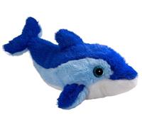 Carl Dick dolphin blue with glitter eyes, cuddly toy, soft toy 11.5 inches, 29cm 3582