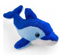 Carl Dick Dolphin blue with glitter eyes, Soft Toy, Cuddly Toy
