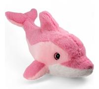 Carl Dick Dolphin pink with glitter eyes, Soft Toy, Cuddly Toy