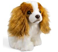 Carl Dick King Charles Spaniel brown-white sitting, Soft Toy, Plush Toy, Cuddly Toy, approx. 25 cm / 10 inches, 3762