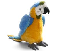 Carl Dick Parrot Bird blue-yellow, Soft Toy, Cuddly Toy