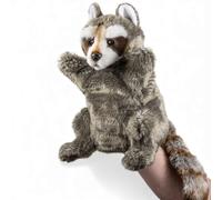 Carl Dick Raccoon hand puppet, 11 inches, 28cm, Plush Toy, Soft Toy 3439