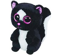 Carl etto Ty 36155 - Glitter Eye Pink Plush - Flora - Skunk, Glub Sliding Beanie Boo's, 15 cm