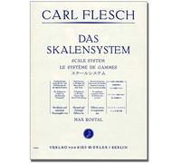 Carl Flesch - The Scales System - Scales Exercises Through All Major and Mollton Types - Students for Violin - with Colourful Heart-Shaped Sheet Music Clip