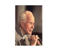 Carl Jung in Color Portrait Swiss Psychiatrist And Psychoanalyst Poster Bedroom Canvas Decor Print Wall Art Office Room Aesthetic Decor Gift Unframe 2
