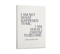 Carl Jung Quote Mental Health Posters Motivational Poster Positive Quotes Prints Posters Canvas Wall Art Oil Paintings Deco 12x18inch(30x45cm)