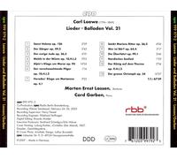 CARL LOEWE: LIEDER & BALLADEN, VOL. 21 NEW CD