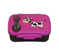Carl Oscar Nice Box Kids - Bento Box Lunch Box with ice Pack Keeps Cool for Several Hours, 17 cm x 12,5 cm x 6,3 cm in Pink