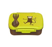 Carl Oscar Nice Box Kids - Bento Box lunch box with ice pack keeps cool for several hours, 17 cm x 12,5 cm x 6,3 cm in Lime