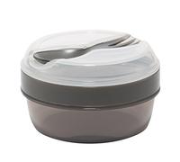 Carl Oscar Nice Cup Small Snack Box, bento box, lunchbox with cooling pack, keeps cool for several hours, includes cutlery grey