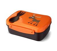Carl Oscar Practical Bento Box - Lunch Box for Children with Cooling Pack, Keeps Your Food Fresh and Cold for Several hoursl, 17 cm x 12,5 cm x 6,3 cm in Orange