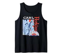 Carl Perkins Dance Album Retro Line-Art Portrait Tank Top