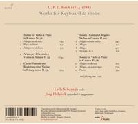 Leila Schayegh; Jorg Halubek - C.P.E Bach: Works for Keyboard and Violin