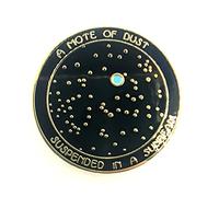Carl Sagan A Mote Of Dust Suspended In A Sunbeam Space Cosmos NASA Metal Enamel Pin Badge