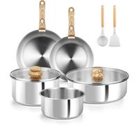 Carl Schmidt Sohn Koch Systeme Cs 11-Piece Stainless Steel Cookware Set, 1.9L, 2.8L, 24Cm, 25Cm & 28Cm