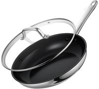 Carl Schmidt Sohn Koch Systeme Cs 30Cm Stainless Steel Non-Stick Frying Pan With Stay-Cool Handle, Induction & Oven Safe