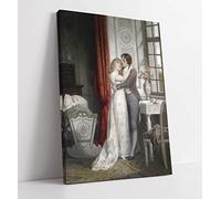 Carl Schweninger the Younger The Happy Family Canvas Wall Art Print Picture - 24 inch wide x 36 inch high (Frame Depth 30mm)