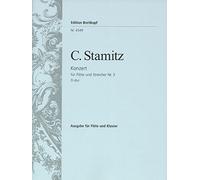 Carl Stamitz: Flötenkonzert Nr. 3 D-dur: Flute: Piano Reduction