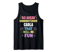 Carla Personalized Women's Gift Custom Carla Tank Top