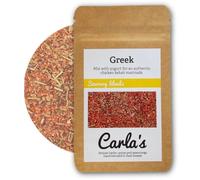 Carla's Seasonings - Premium Greek Style Seasoning - Mix of Oregano, Paprika and Lemon | 33g Pouch | Greek Seasoning | Street Food Seasoning