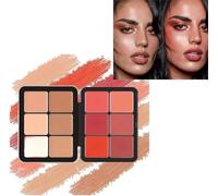 Carla's Secret Makeup Carla Secret Concealer Palette, 12 Colors Concealer Palette Makeup, Long-Lasting Full Coverage Makeup For Flawless Skin (A)