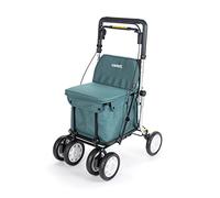 Carlett - Comfort Assist Lett900P | Foldable Shopping Trolley | With 4 Wheels | Class I Medical Approved | Removable Bag 38L/15kg | Storage Tray | Green