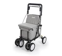 Carlett Shopping rollators, Aluminium, Light Grey, 36L/15kg
