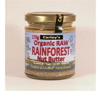 CARLEY'S Organic Rainforest Nut Butter - Vegan 170g (PACK OF 3)