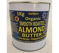 Carley's Organic SMOOTH ALMOND Butter 1000g Eco Tin