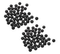 Carlgelrag 100 Pcs 18mm Diameter Black Bio Balls for Aquarium Pond Filter