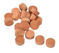Carlgelrag 20Pcs Saxophone Cork Mats Trumpet Cornet Water Key Spit Value Cork Pads For Brass Instrument Parts Repair Accessories 20Pcs (Light Brown)