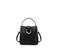 Carlheim Classis Genuine Leather Women's Shoulder Bags, Black, black, Small to Medium