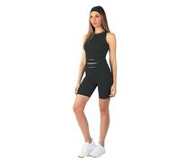 Carlheim Women's Serenita Active Collection Shorts 8 inches, Charcoal, Large