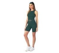 Carlheim Women's Serenita Active Collection Shorts 8 inches, Dark Teal, Large