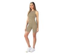 Carlheim Women's Serenita Active Collection Shorts 8 inches, Tan, Medium