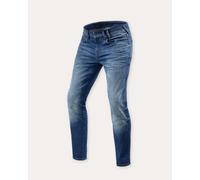 Carlin SK Mid Blue Distressed Jeans in 33 Leg Length 32 in.