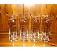 CARLING HALF PINT GLASS x 4
