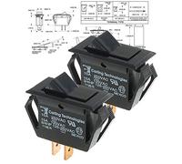 Carling Technologies Rocker Switches TA201-TB-B,( PACK OF 2) SPST ON-NONE-OFF BLK