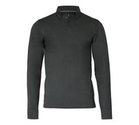 Carlington Deluxe Long Sleeve Polo Shirt Nimbus Charcoal XXL