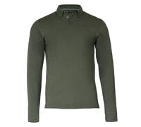 Carlington Deluxe Long Sleeve Polo Shirt Nimbus Olive S