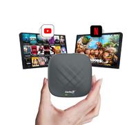 CarlinKit 2024 Wireless CarPlay & Android Auto AiBox Adapter，for cars with wired CarPlay, built-in 4+64GB system with GPS, octa-core processor
