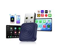 Carlinkit 2026 Wireless CarPlay & Android Auto Adapter, Upgrade Wired Connection to Wireless, Plug & Play with USB-A/Type-C, Works with iPhone iOS 10+ & Android 11.0+