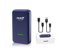 CarlinKit 4.0 Wireless CarPlay & Android Auto Adapter, Convert OEM Wired CarPlay to Wireless Android Auto&CarPlay, Plug & Play, Compatible with 600+ Car Models from 2017-2025(Dark Blue)