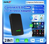 CarlinKit 5.0 C2Air Wireless Adapter Wireless CarPlay Android Auto Box For OEM Cars Plug and Play WiFi Bluetooth Auto Connection CarlinKit Genuine CarlinKit 5.0 C2Air
