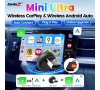 CarlinKit 5.0 Mini Ultra3 Wireless Android Auto CarPlay 2-In-1 Wireless Adapter WIFI BLE Auto Connect Smart Mini Box For OEM Car Brands Genuine Mini Ultra 3