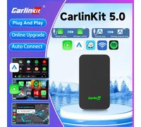 CarlinKit 5.0 Wired To Wireless Adapter Wireless Android Auto CarPlay Smart Car Box Bluetooth WiFI Auto Connect Online Upgrade 365 Days Warranty CarlinKit 4.0 CP2A