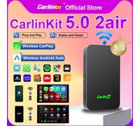 CarlinKit 5.0 Wired to Wireless Android Auto Box Wireless CarPlay Adapter Smart Car Ai Box WiFi Bluetooth Auto Connect Plug&Play Brands Genuine CarlinKit 5.0 2Air