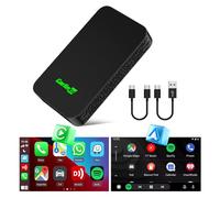 Carlinkit 5.0 - Wireless CarPlay Adapter 2air for Wired CarPlay & Wired Android Auto Cars - Simple Design | Wired to Wireless | Auto Connect | Online Upgrade | Widely Compatible